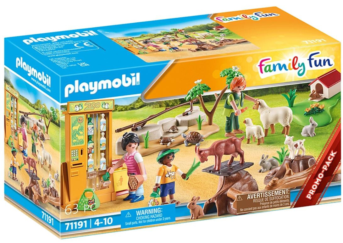 Playmobil 動物園 フィギュアセット 71191 Playmobil My Life Set 71191 Petting Zoo Animals Goats Promo