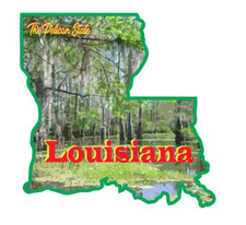 7" louisiana the pelican state bumper sticker decal usa made
