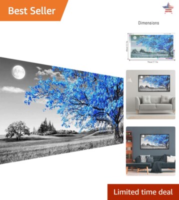 Large Diamond Painting Kit - 5D DIY Full Drill Crystal Rhinestone Art - Home ...