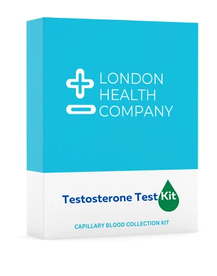 LONDON HEALTH COMPANY Testosterone male hormone test kit (home kit with lab results within 1-3 days)