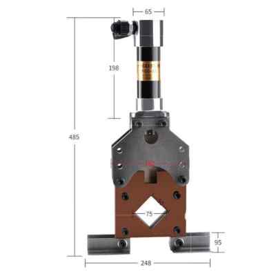 Square Pipe Cutting Machine Electric Hydraulic Cutting 50 By 50 Square Pipe