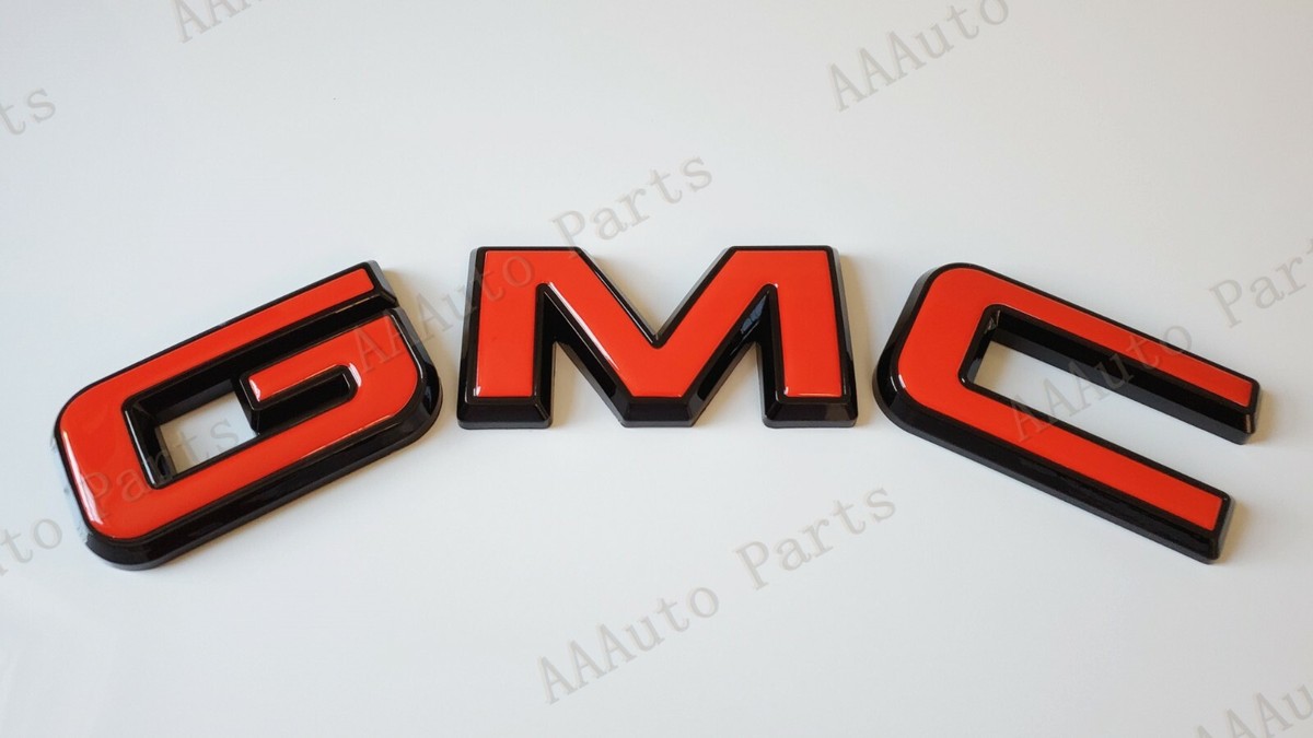 Matte Front Rear Overlay Emblem For 2019 - 2025 GMC Sierra 1500