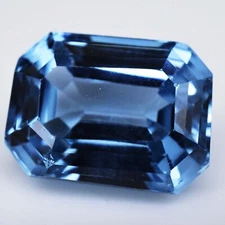 Flawless Natural Aquamarine 10.80 Ct Radiant Cut CERTIFIED Loose Gemstone