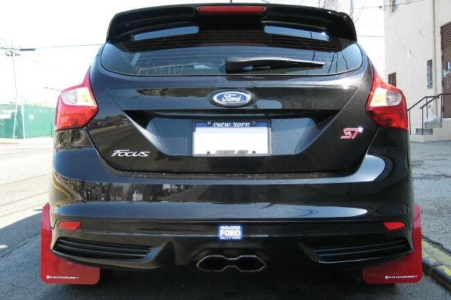 Rally Armor Mud Flaps 12 18 Ford Focus ST SE Hatchback Red w White Logo
