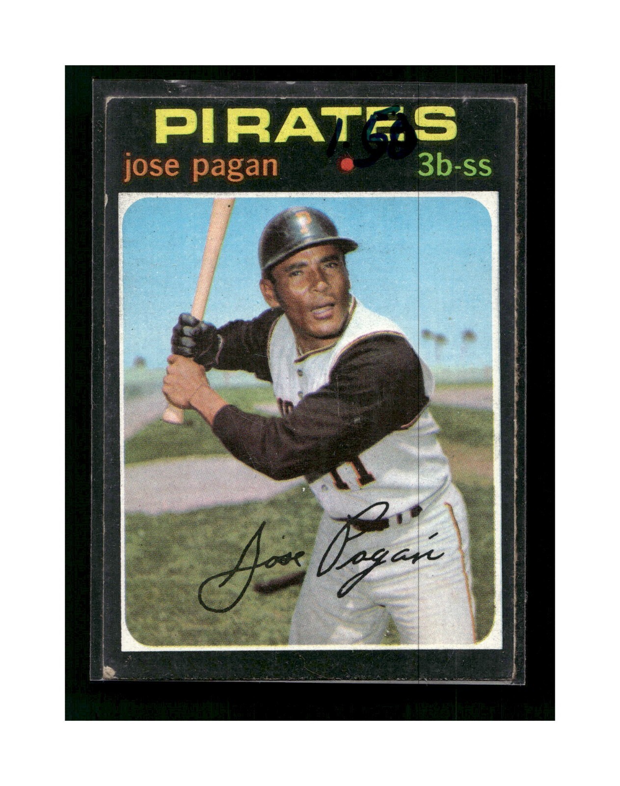 1971 Topps Pittsburgh Pirates Baseball Card #282 Jose Pagan