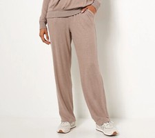 Candace Cameron Bure Regular Brushed Pull-on Pant Brown Heather Size XL A462128