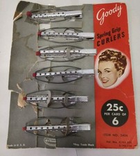 Vintage 1950 Goody Spring Curlers Dead Stock