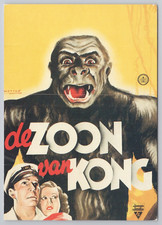 The Son Of Kong 1933 Film Robert Armstrong-Dutch Language Movie Poster Postcard