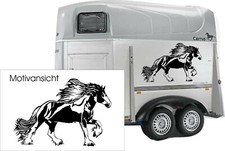 KFZ-Aufkleber, Pferdeanhänger,  Irish Tinker - TINKER - Reitsport - Farbwahl