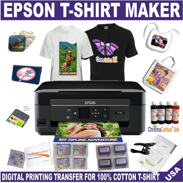CANON PRINTER PLUS BULK HEAT TRANSFER INK COTTON T-SHIRT MAKER STARTER PACK | eBay