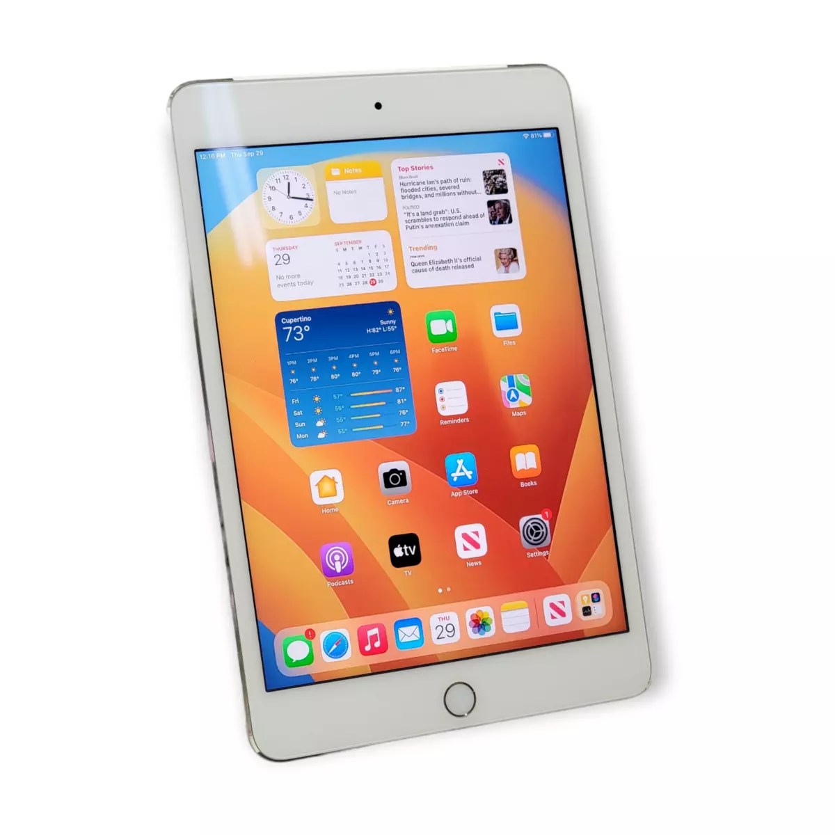 Apple iPad Mini 4 64 GB (Wi-Fi + 4G LTE, Gold) A1550-Excellent