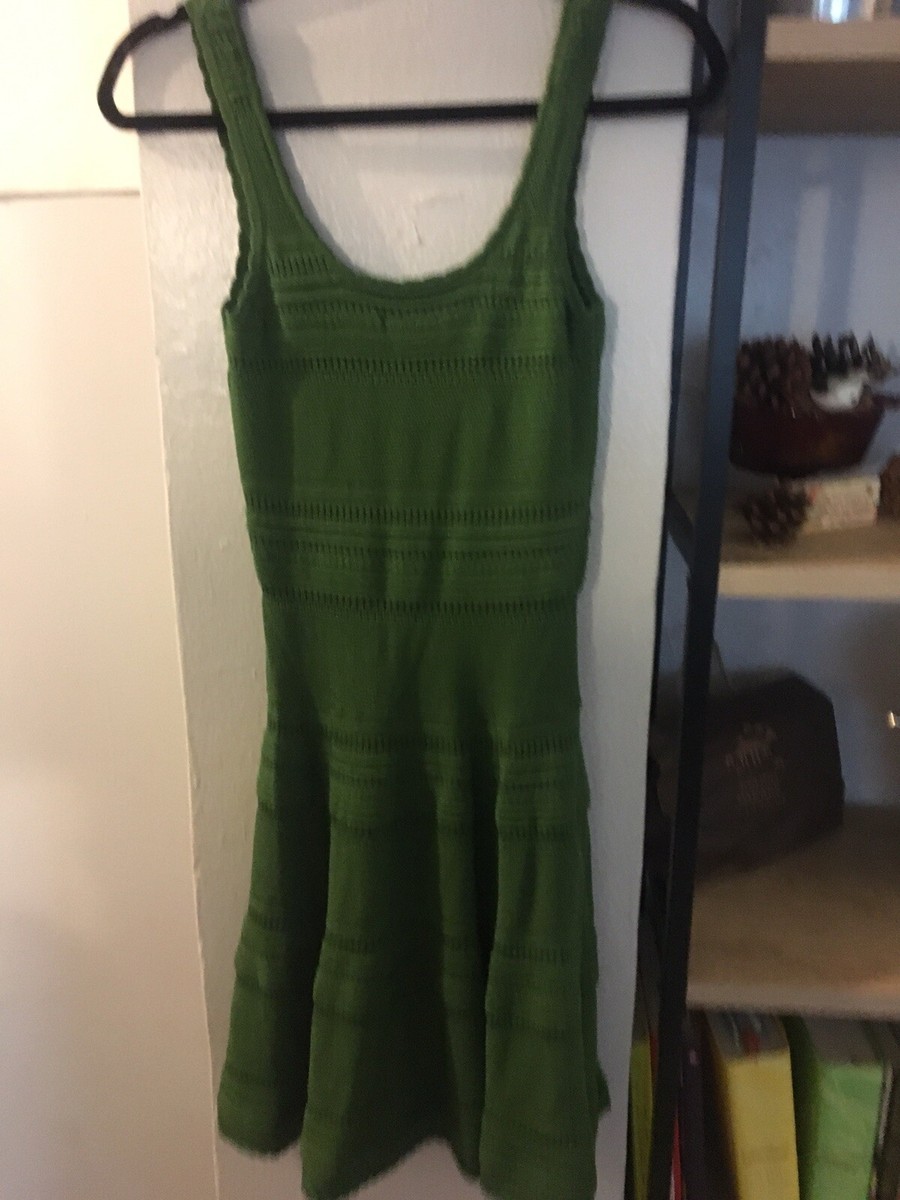 TORN BY RONNY KOBO GREEN SHORT DRESS | eBay