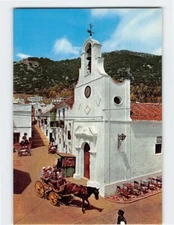 Postcard - Church & Ridge of Mountains to Depth, Mijas (Costa Del Sol), Spain