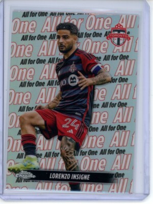 2024 Topps Chrome MLS Team Tags Refractor TT-3 Lorenzo Insigne, Toronto FC