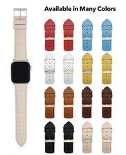 Womens Alligator Style Leather Strap for Apple Watch Band 38mm Series 3 2 1