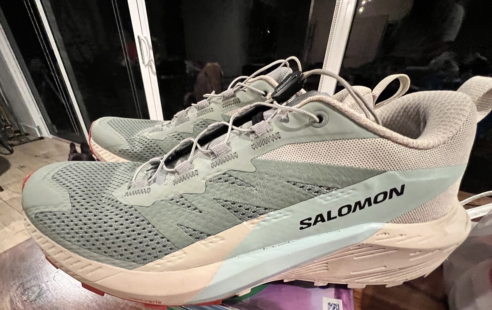 Scarpe donna Salomon Trail 9 sneakers escursionismo chiusura per lacci senza cravatta