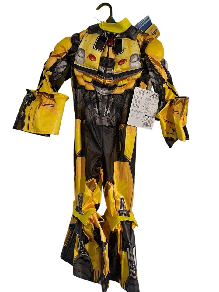 TRANSFORMERS Bumblebee Costume 3T 4T Child Deluxe Licensed Kids Disguise NEW - Image 3 of 4