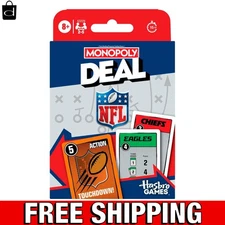 Monopoly Deal NFL Edition Game | Officially Licensed NFL Card Game for Families