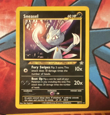 The Pokémon Company Sneasel Neo Genesis 1st Edition Rare 25/111 EN Regular HP 60 on eBay