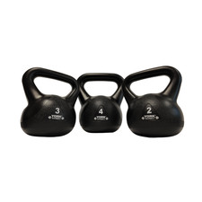 York Barbell Kettlebell Set 2kg 3kg 4kg Vinyl Home Weight Lifting Gym Workout