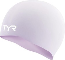 TYR Adult Wrinkle Free Silicone Swim Cap for Drag Reduction and Hair Protection