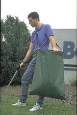 Zoro Select 160202 5 gal Portable Litter Bags, 18 in x 30 in, Green