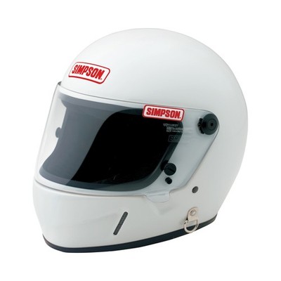 Simpson Racing 2130001 Voyager Series Memorabilia Autograph Helmet White