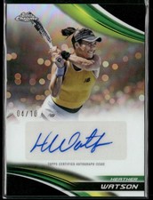 2025 Topps Chrome Tennis Heather Watson #CA-HWA Black Refractor Auto 04/10