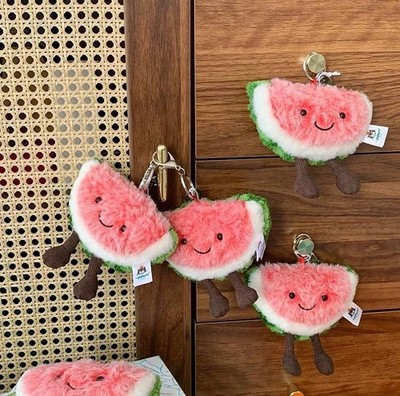 Jellycat Amuseables Watermelon Plush Bag Charm Keychain BNWT | eBay