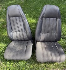 1971-1974 Charger Road Runner B-body Bucket Seats Pair Good Used Black 1971-1974 Charger Road Runner B-body Bucket Seats Pair Good Used Black