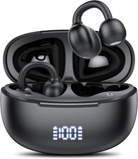 Clip on Earbuds Open Ear Wireless Bluetooth 5.4 Headphones with Noise Cancelling