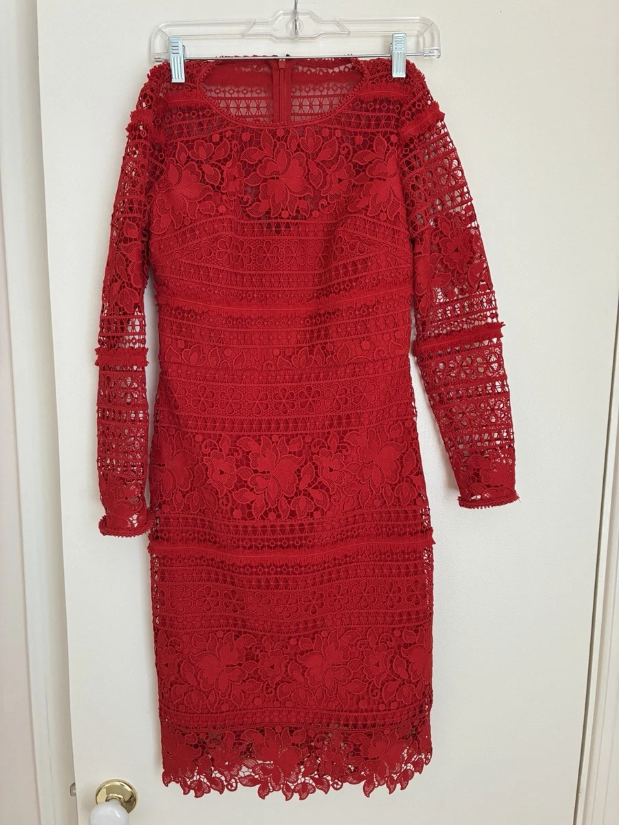 Red Lace Long Sleeve Dresses for Women for sale - eBay Red Lace Long Sleeve Dresses for Women for sale - eBay