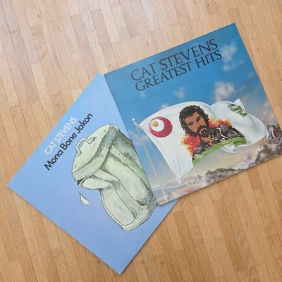  Cat Stevens Vinyl Set: Mona Bone Jakon (Island 85687 ET) & Greatest Hits (Club
