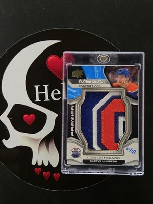 2022-23 Connor Mcdavid /7 Premier Mega Patch Sleeve Number #PMP-CM Edmonton UD