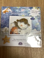 DMC counted cross stitch kit  The Snowman Flying   10 x 8cm