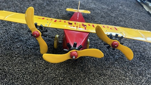 Antico aereo Katz Toys anni '30 acciaio pressato 22" apertura alare 16,5 The Pathfinder - Foto 3 di 17