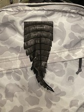 Black Crocodile Tail Leather 3x2 Morale Patch Hook & Loop Fits GORUCK