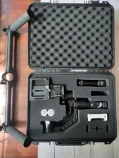 Zhiyun Crane V2 gimbal with extra Dual Grip Handle for support with hard case 