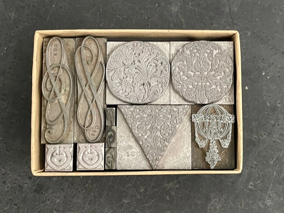 Antique Letterpress Decorative Foundry Type Ornaments (Box 13) - Image 4 of 4