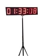 5-inch 6 Digits LED Countdown/up Clock with Tripod for Sports Race Timing Red