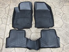 2012-2020 Chevy Sonic Front Rear Set Black Weathertech Floor Liners Mats Nice