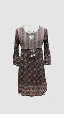 Knox Rose Boho Tassel Tie Mini Dress Women’s Size Small | Festival Tunic Bohemia