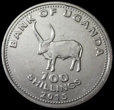 Uganda 100 Shillings 2015 Sanga Cattle Coin WCA A731