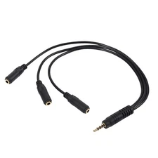 3.5mm Stereo Audio Splitter Cable Gold Plated 3.5mm (1/8 inch) TRRS Stereo7720