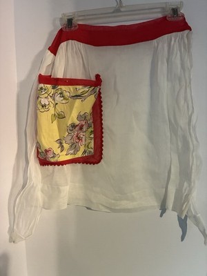 Vintage Aprons Lot Of 5, One Is From 50 s And One Is A Hallmark (cut n sew Bears