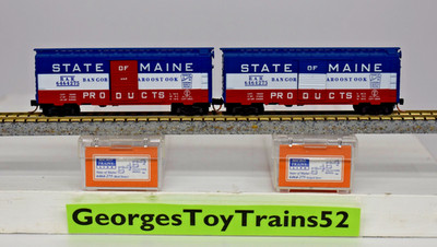 MTL MICRO-TRAINS N LOWELL SMITH SP RUN PAIR STATE OF MAINE BC 6464-275 MINT RARE