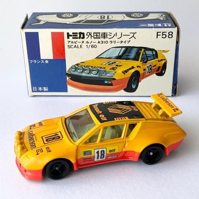 Tomica Blue Box F58 Alpine Renault A310 Rally Type Made in Japan