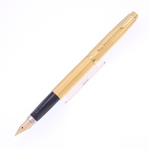 PARKER75万年筆Place Vendome Parker 75 Place Vendome Fountain Pen (France) - Gold Perle, C/C