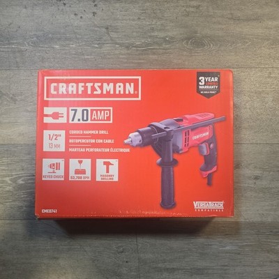 Craftsman 7.0 AMP 1/2'' (13mm) Corded Hammer Drill CMED741