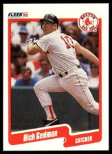 1990 Fleer Rich Gedman Boston Red Sox #276